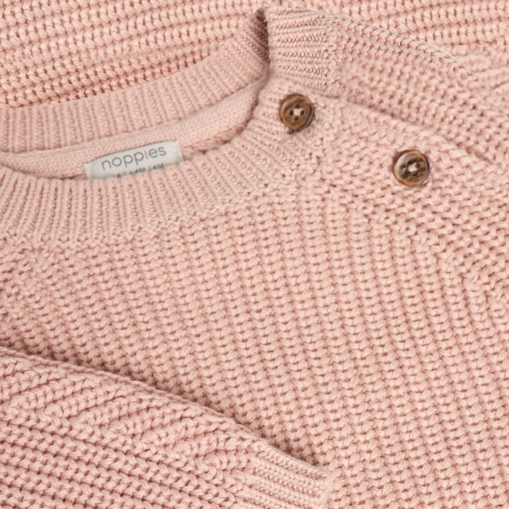 Chandail en tricot Rose pâle