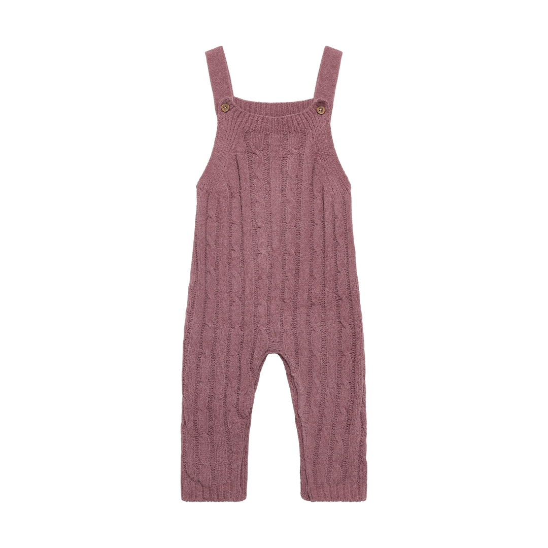 Salopette en tricot Rose taupe