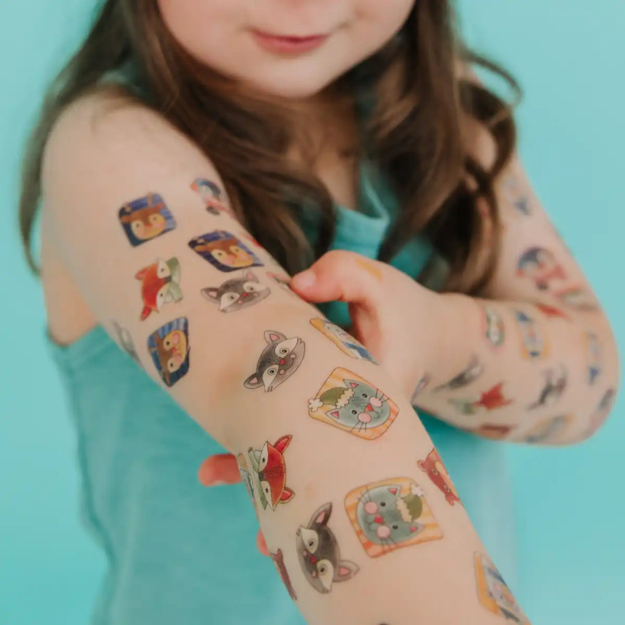 Tatouages temporaires - Les animaux hivernaux