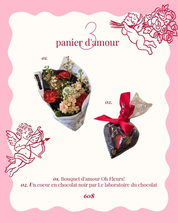 Panier d'amour pour la St-Valentin