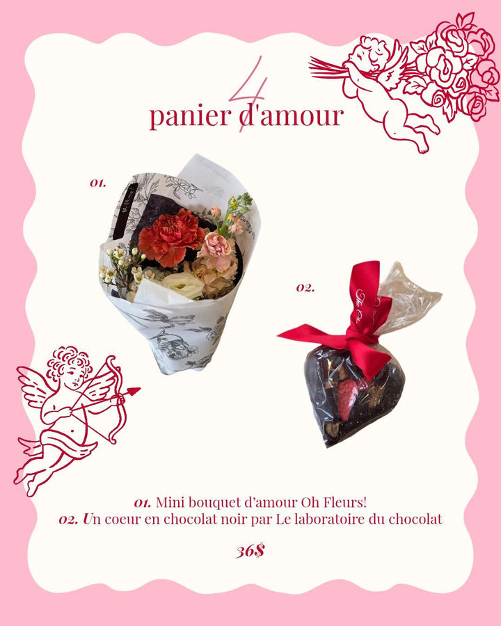 Panier d'amour pour la St-Valentin