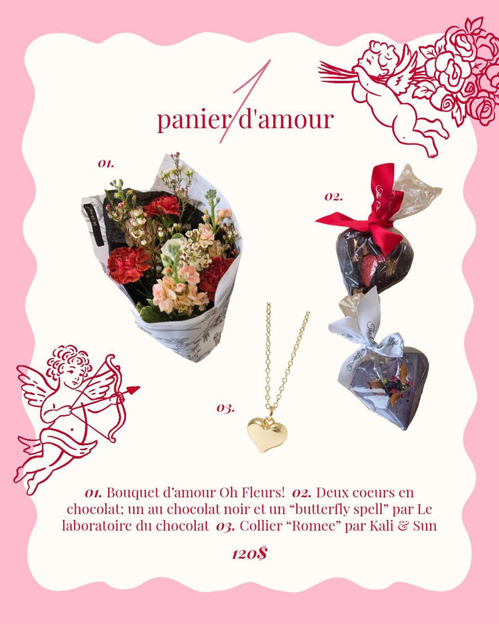 Panier d'amour pour la St-Valentin