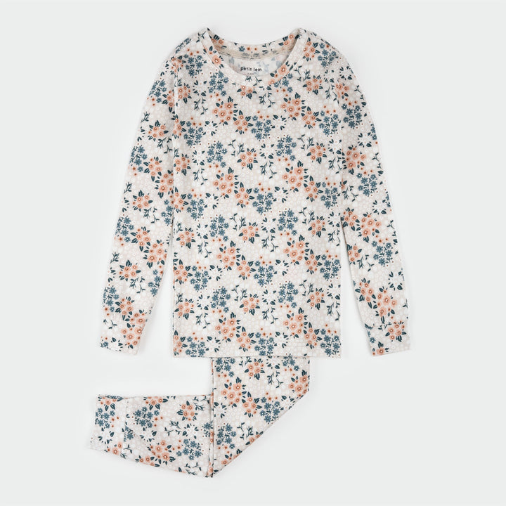 Pyjama deux pièces à imprimé de fleurs printanières