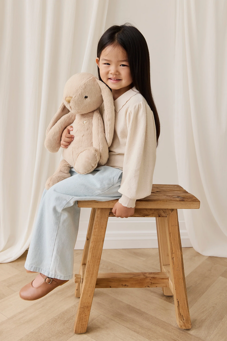 Peluche - Pénélope le lapin - Caramel (grande)
