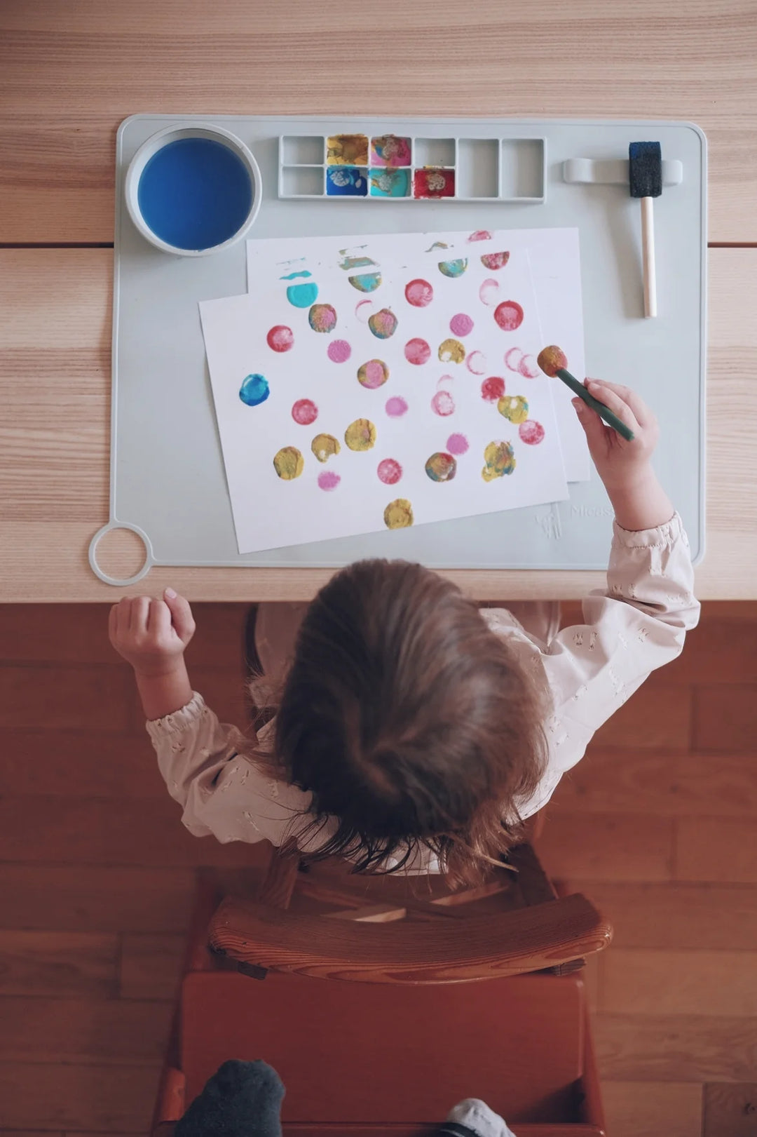 Napperon d'artiste en silicone pour enfant
