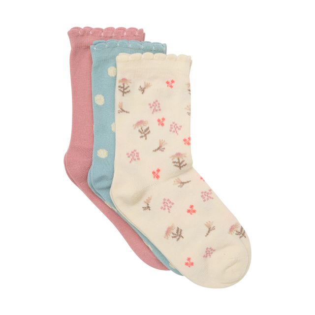 Paquet de 3 paires de chaussettes - Fleurs
