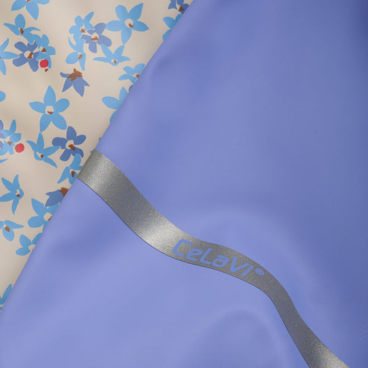 Ensemble de pluie - Fleurs bleues