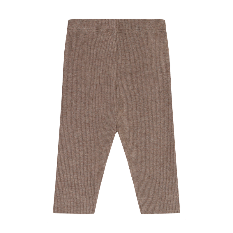 Leggings en tricot côtelé - Chocolat