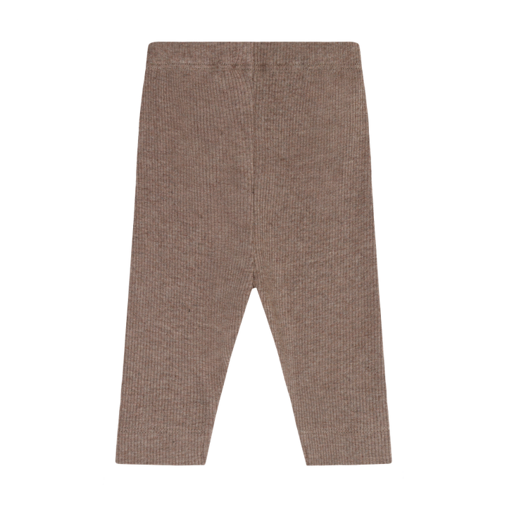 Leggings en tricot côtelé - Chocolat