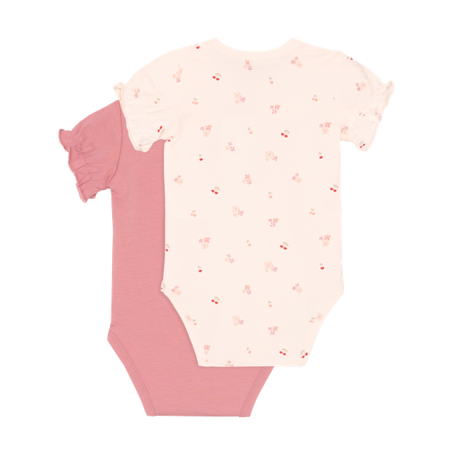 Duo de cache-couches à manches courtes - Cerises