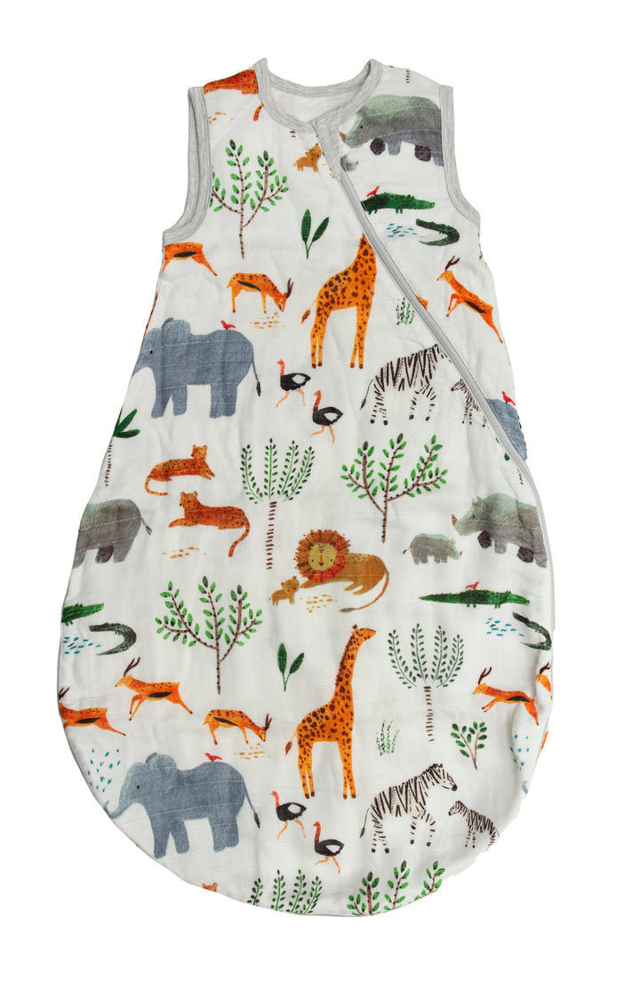 Dormeuse en mousseline 0.5 TOG. Safari Jungle