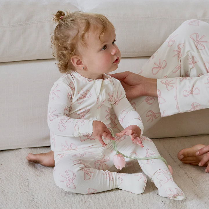 Pyjama une pièce convertible à imprimé de boucles