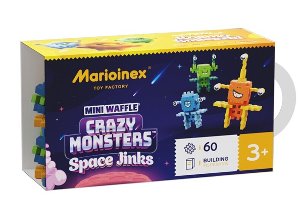 Mini Waffle - Monstres fous : Folies spatiales (60 pcs)