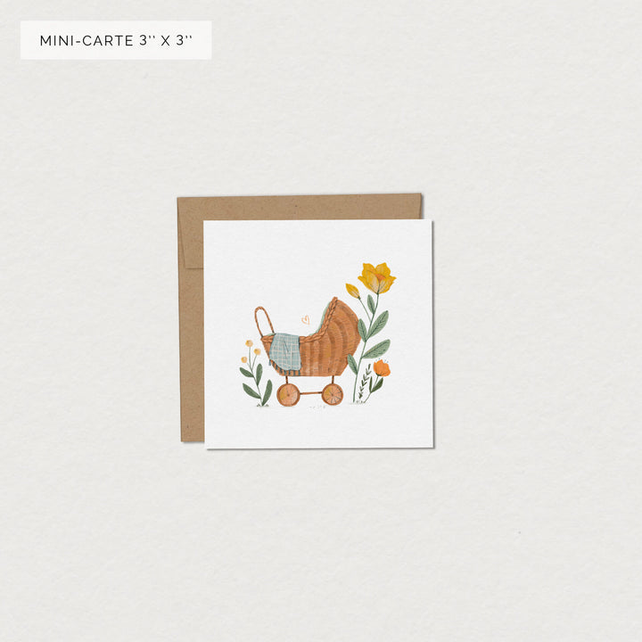 Carte de souhaits - Landeau (mini)