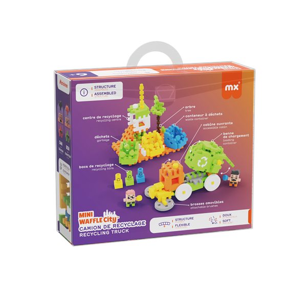Mini Waffle - Camion de recyclage (148 pcs)