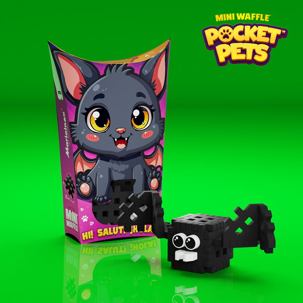 Mini Waffle - Animaux de poche : Chauve-Souris (15 pcs)