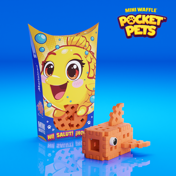 Mini Waffle - Animaux de poche : Poisson (16 pcs)