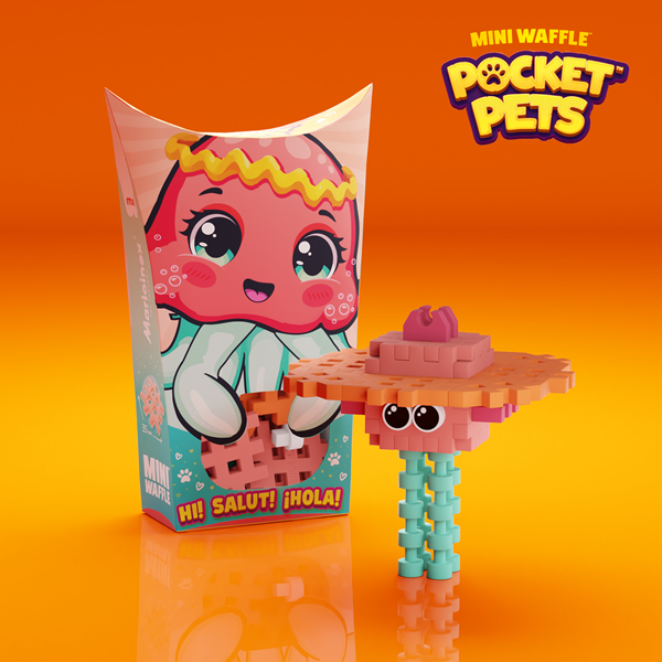 Mini Waffle - Animaux de poche : Méduse (25 pcs)