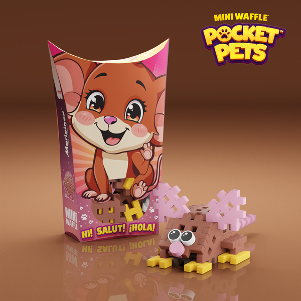 Mini Waffle - Animaux de poche : Souris (25 pcs)