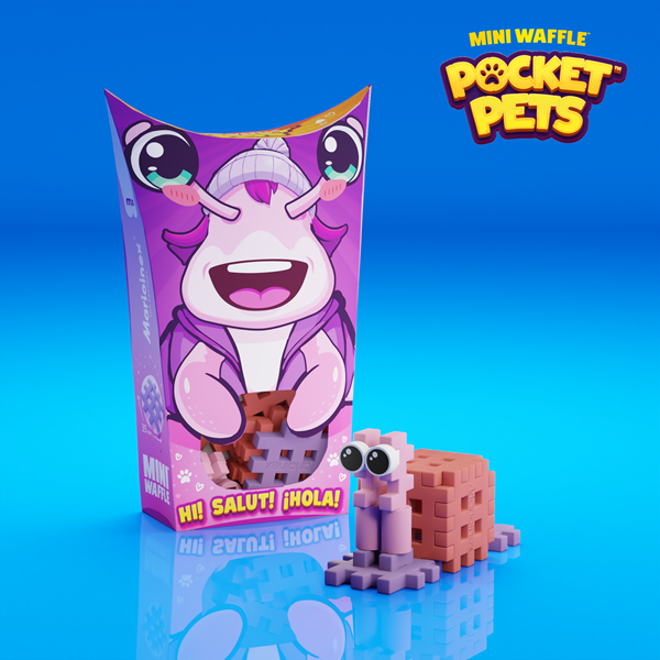 Mini Waffle - Animaux de poche : Escargot (15 pcs)