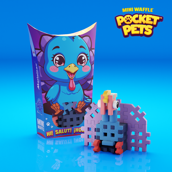 Mini Waffle - Animaux de poche : Dinde (25 pcs)