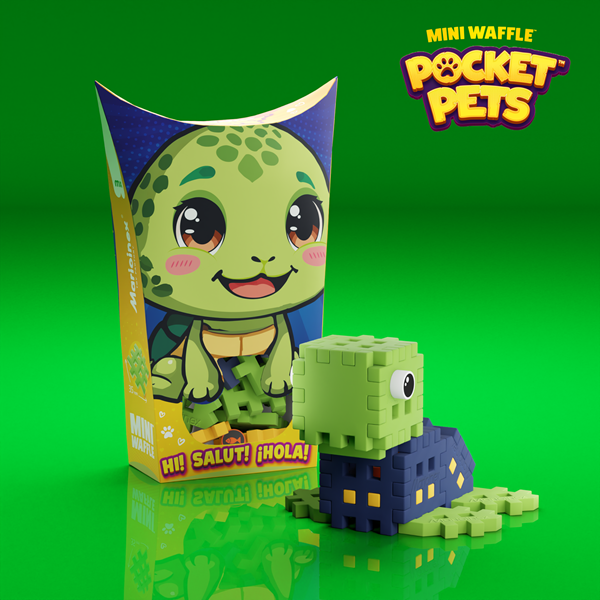 Mini Waffle - Animaux de poche : Tortue (25 pcs)