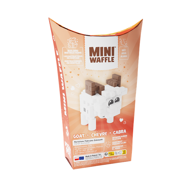 Mini Waffle - Animaux de poche : Chèvre (35 pcs)