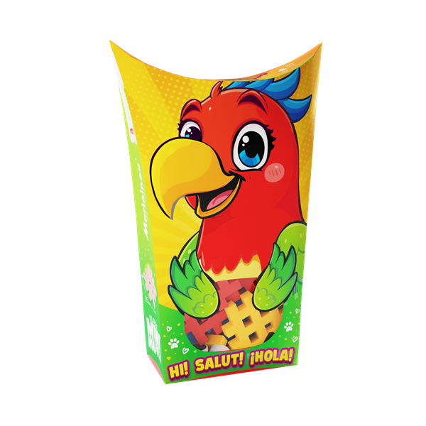 Mini Waffle - Animaux de poche : Perroquet (25 pcs)