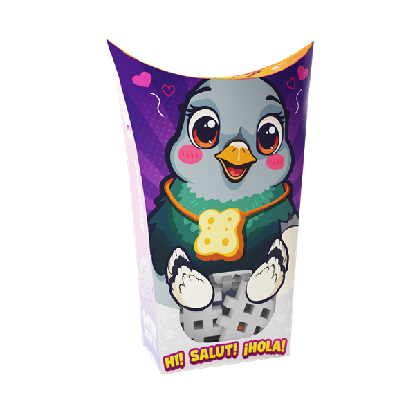 Mini Waffle - Animaux de poche : Pigeon (16 pcs)