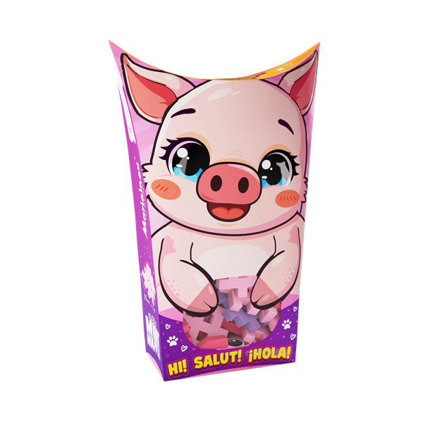 Mini Waffle - Animaux de poche : Cochon (25 pcs)