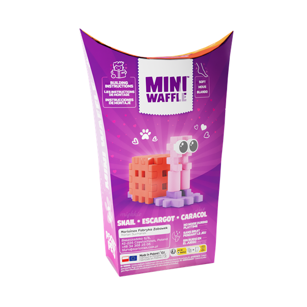 Mini Waffle - Animaux de poche : Escargot (15 pcs)
