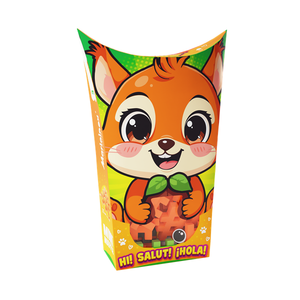 Mini Waffle - Animaux de poche : Écureuil (34 pcs)