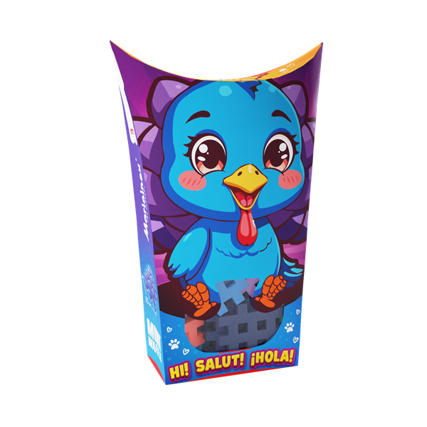 Mini Waffle - Animaux de poche : Dinde (25 pcs)