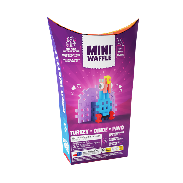 Mini Waffle - Animaux de poche : Dinde (25 pcs)