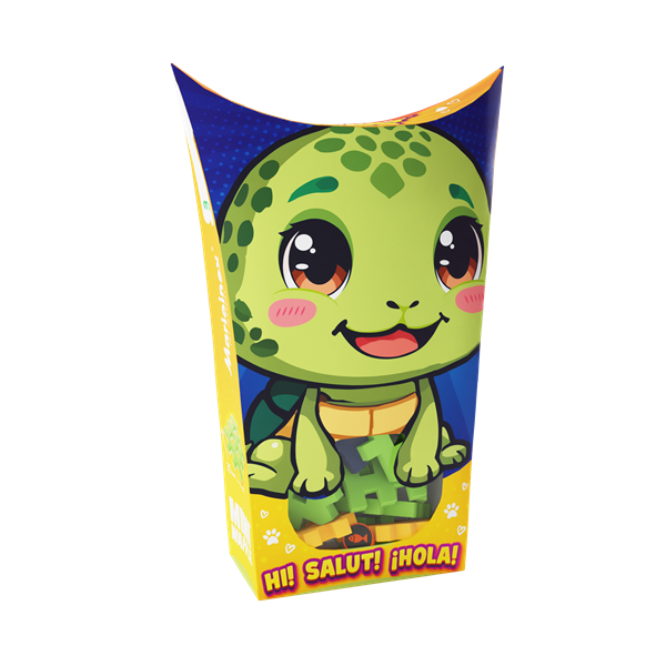 Mini Waffle - Animaux de poche : Tortue (25 pcs)