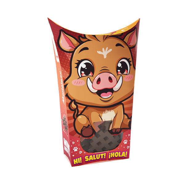 Mini Waffle - Animaux de poche : Sanglier (25 pcs)