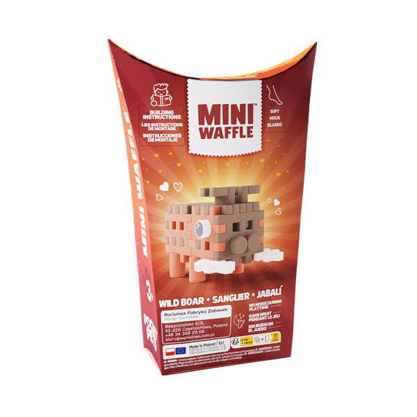 Mini Waffle - Animaux de poche : Sanglier (25 pcs)