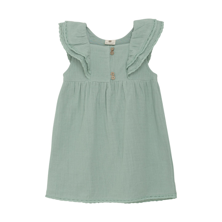 Robe à manches courtes à volants Jade