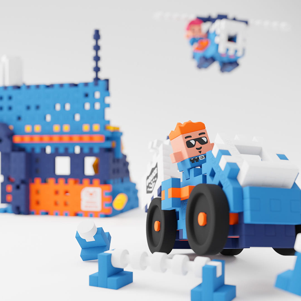 Mini Waffle - Poste de police (280 pcs)