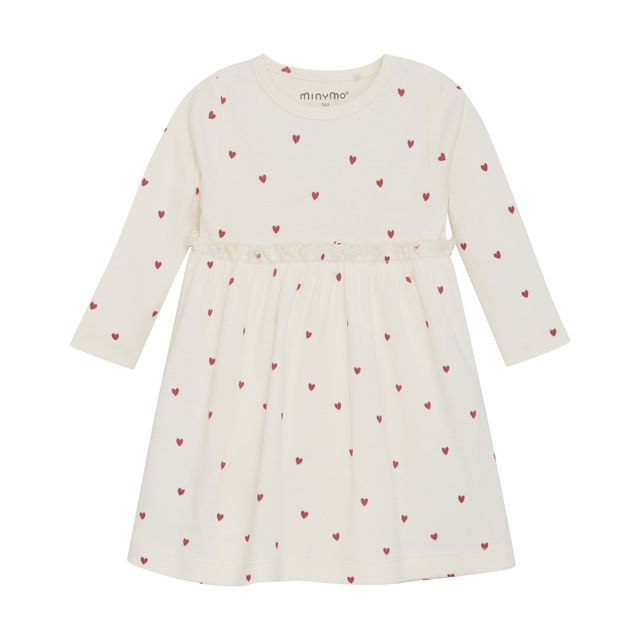 Robe en tricot côtelé - Petits coeurs