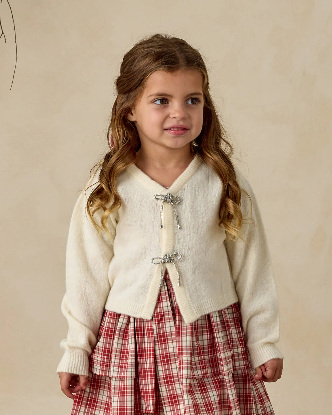 Cardigan à boucles - Ivoire