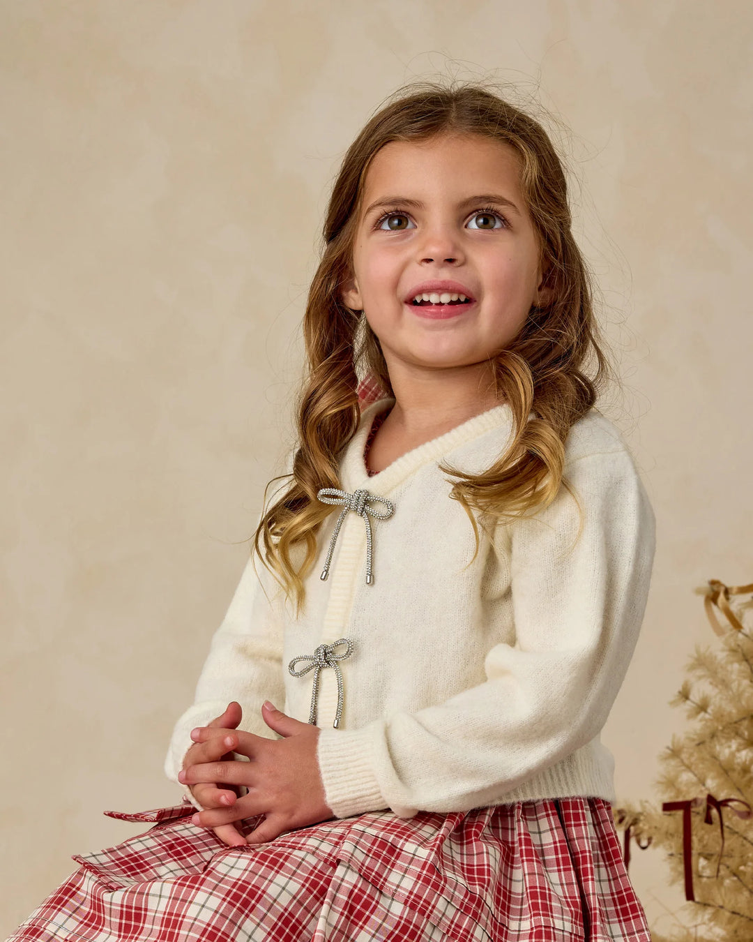 Cardigan à boucles - Ivoire