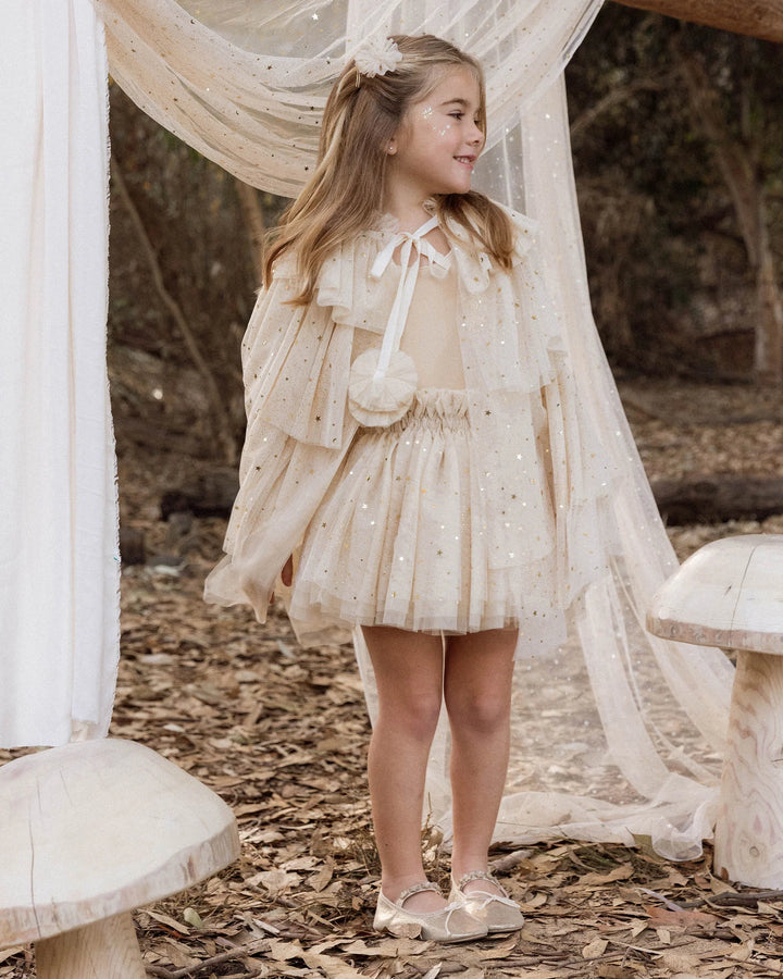 Barrettes en tulle - Champagne Stars
