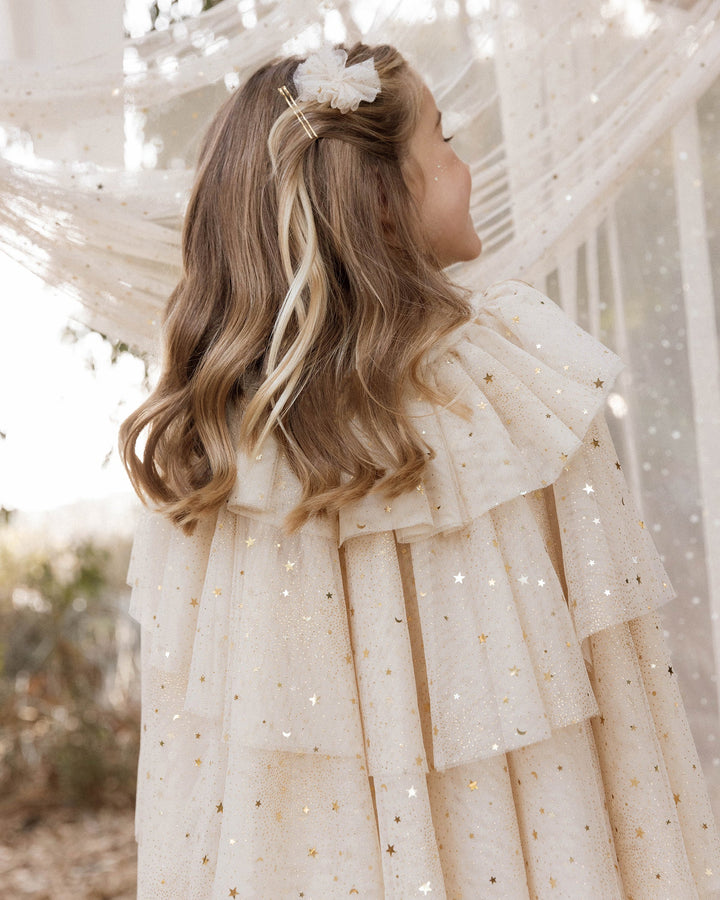 Barrettes en tulle - Champagne Stars