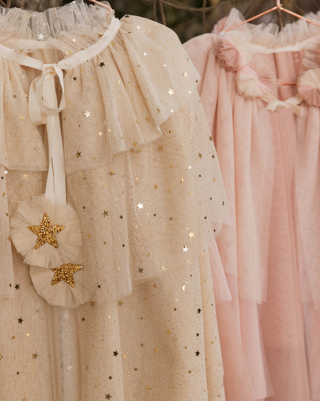 Cape en tulle - Pink Ombre