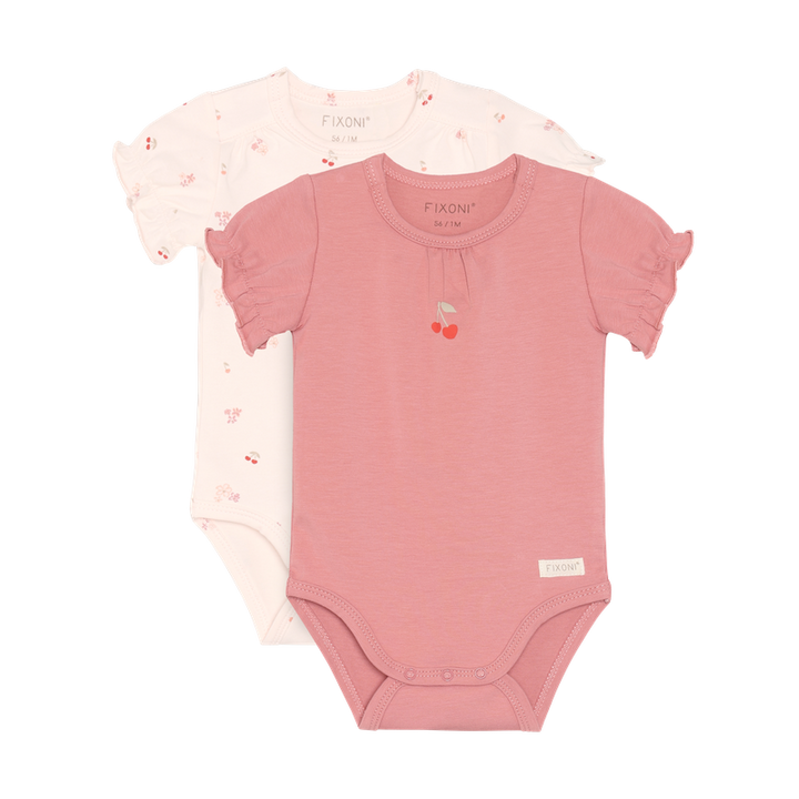 Duo de cache-couches à manches courtes - Cerises