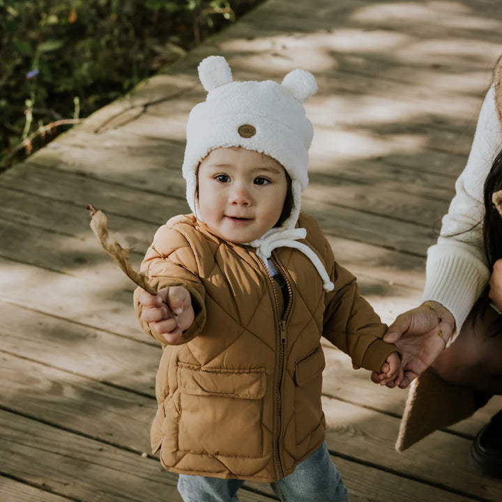 Tuque Ourson en Sherpa pour bébé