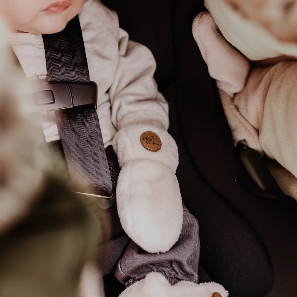 Mitaines en Minky pour bébé