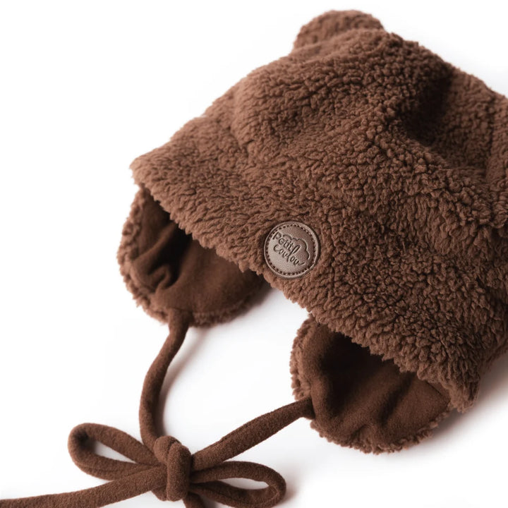 Tuque Ourson en Sherpa pour bébé