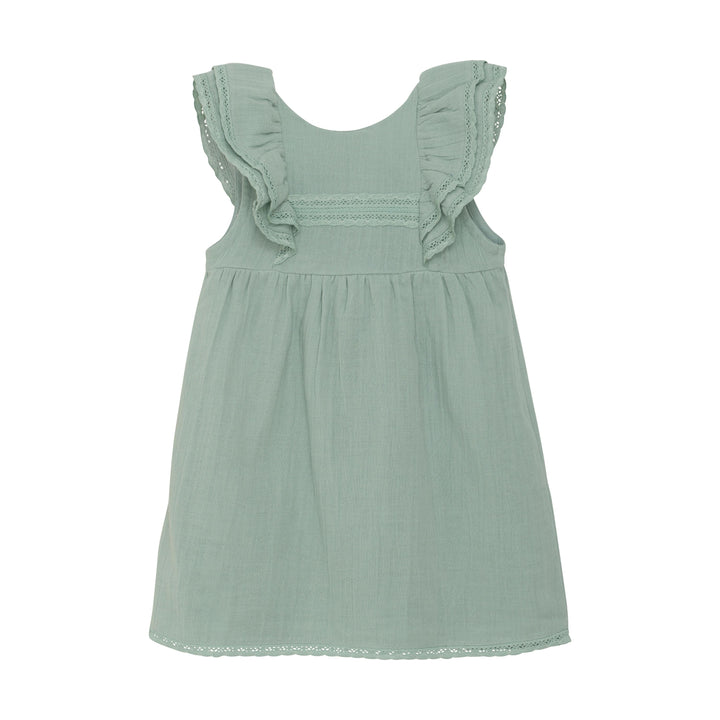 Robe à manches courtes à volants Jade